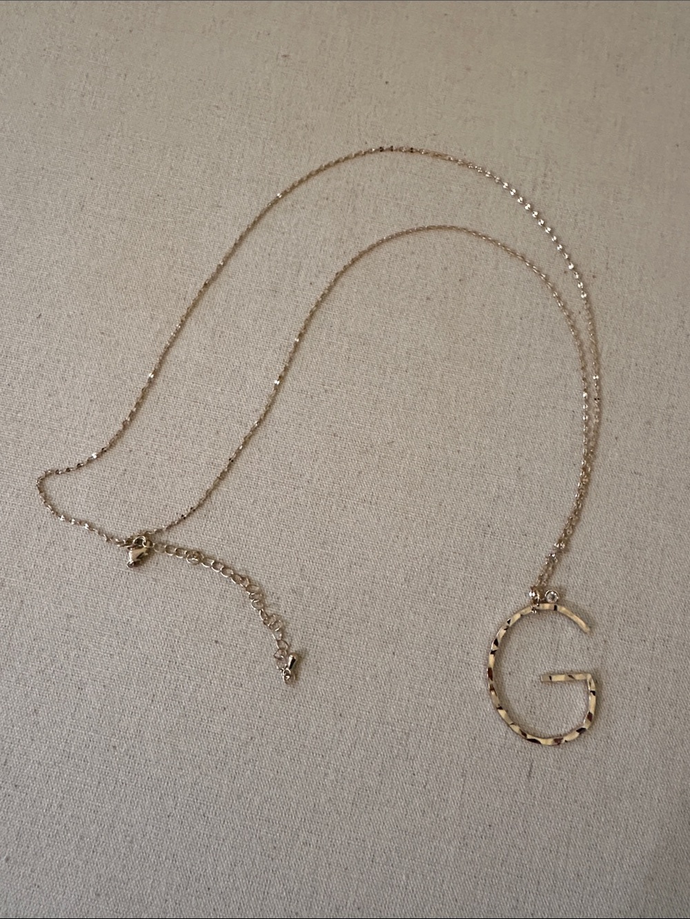 Gold Letter G Pendant Necklace - Women's Initial Necklace
